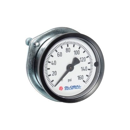 Wika 2 Pressure Gauge 160 PSI 1/8 NPT CBM With U-Clamp Plastic 52926331